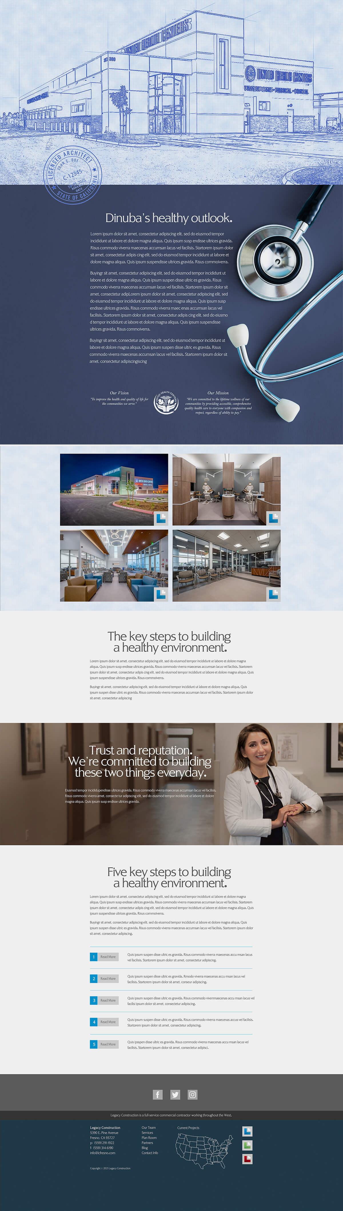 web page brochure design translation