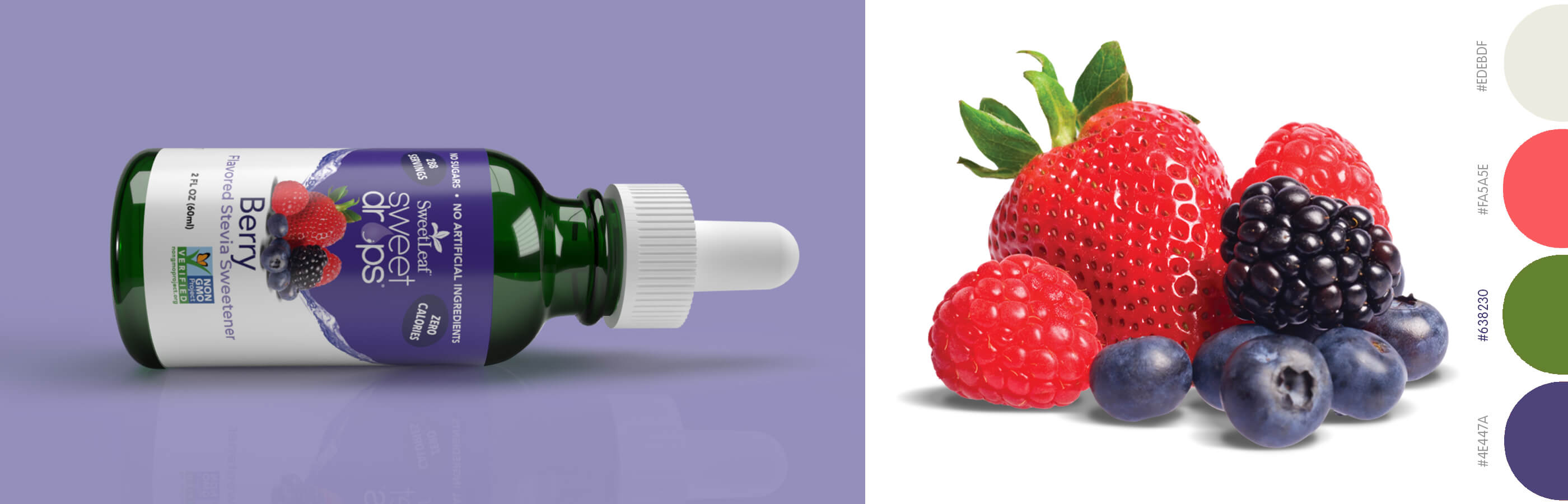 sweet drops berry package design image