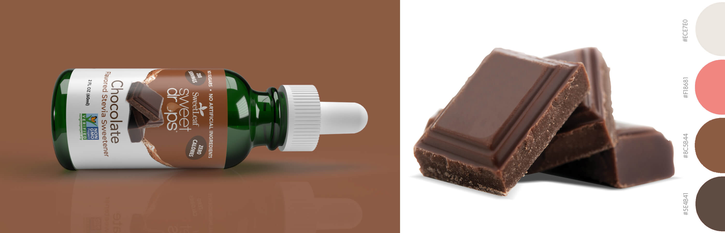 sweet drops chocolate package design image