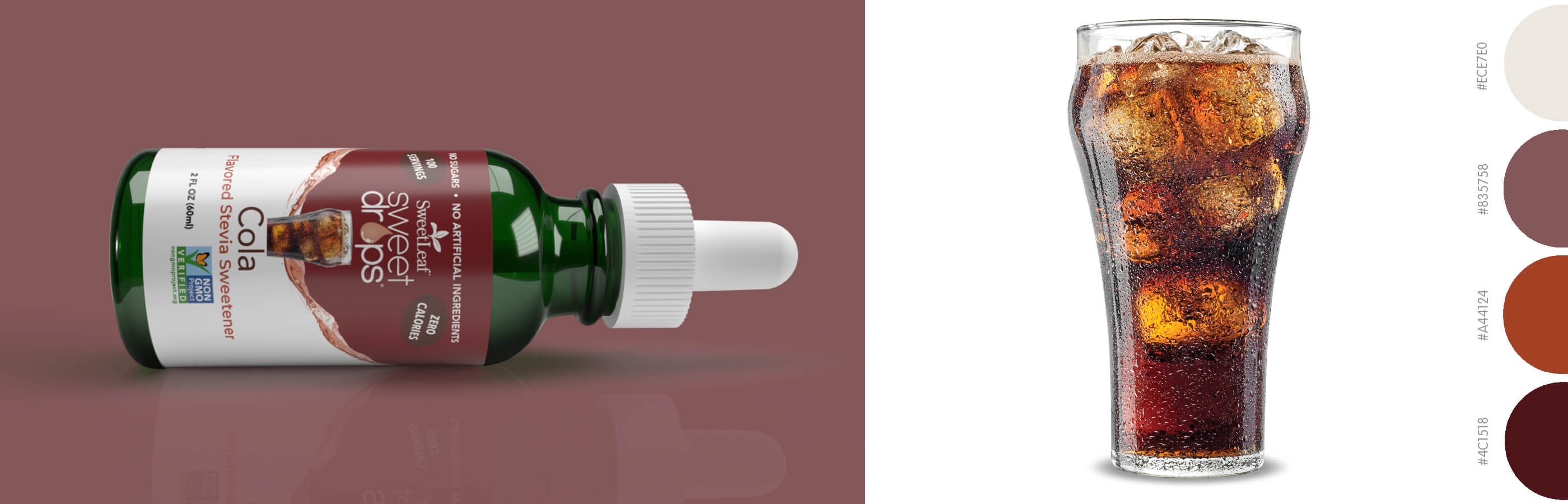 sweet drops cola package design image