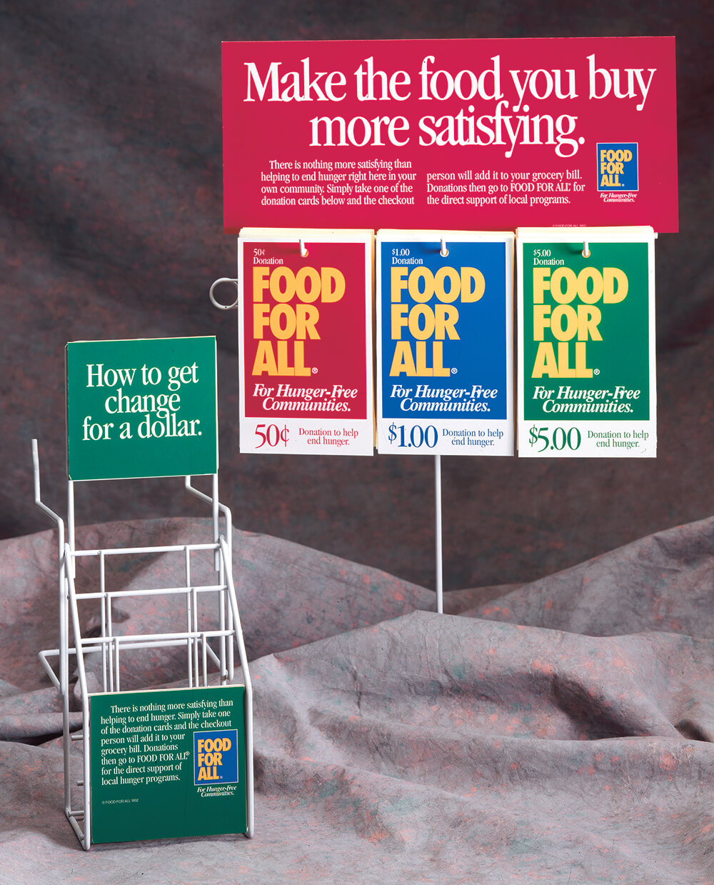 FOOD FOR ALL point of purchase display